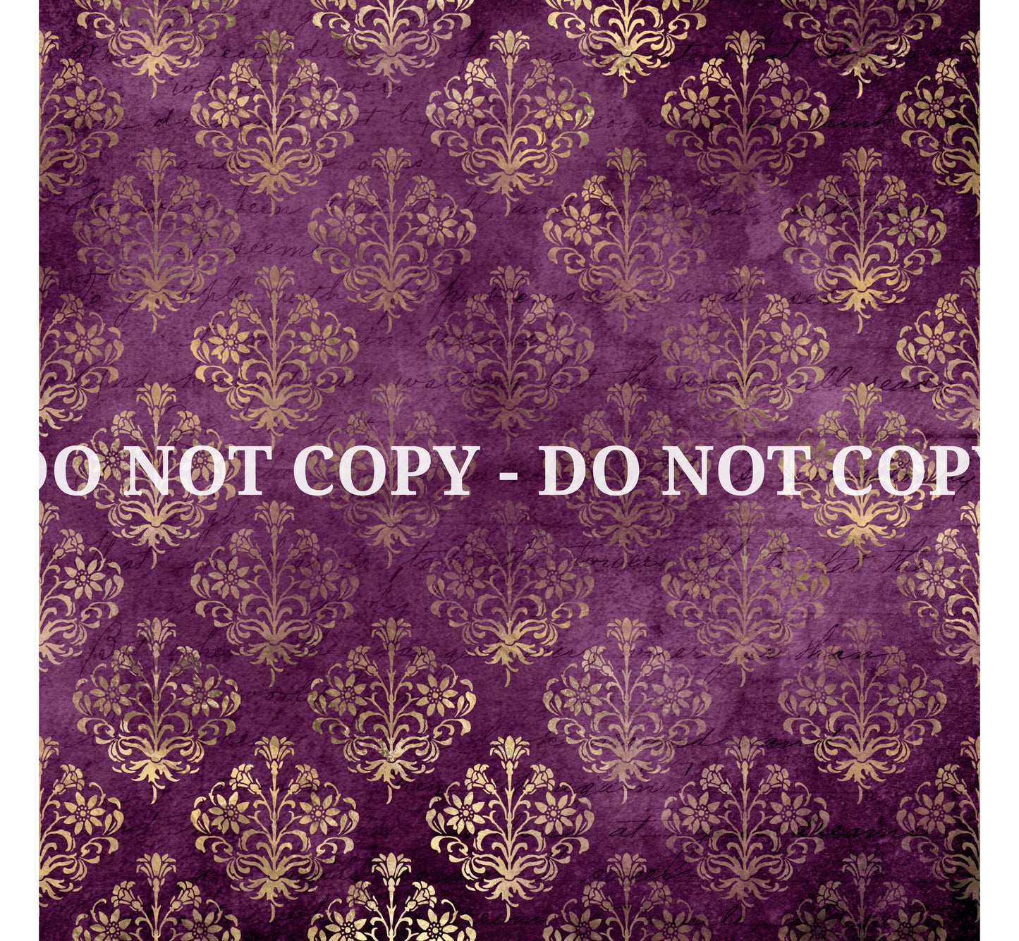 DISTRESSED PURPLE AND GOLD