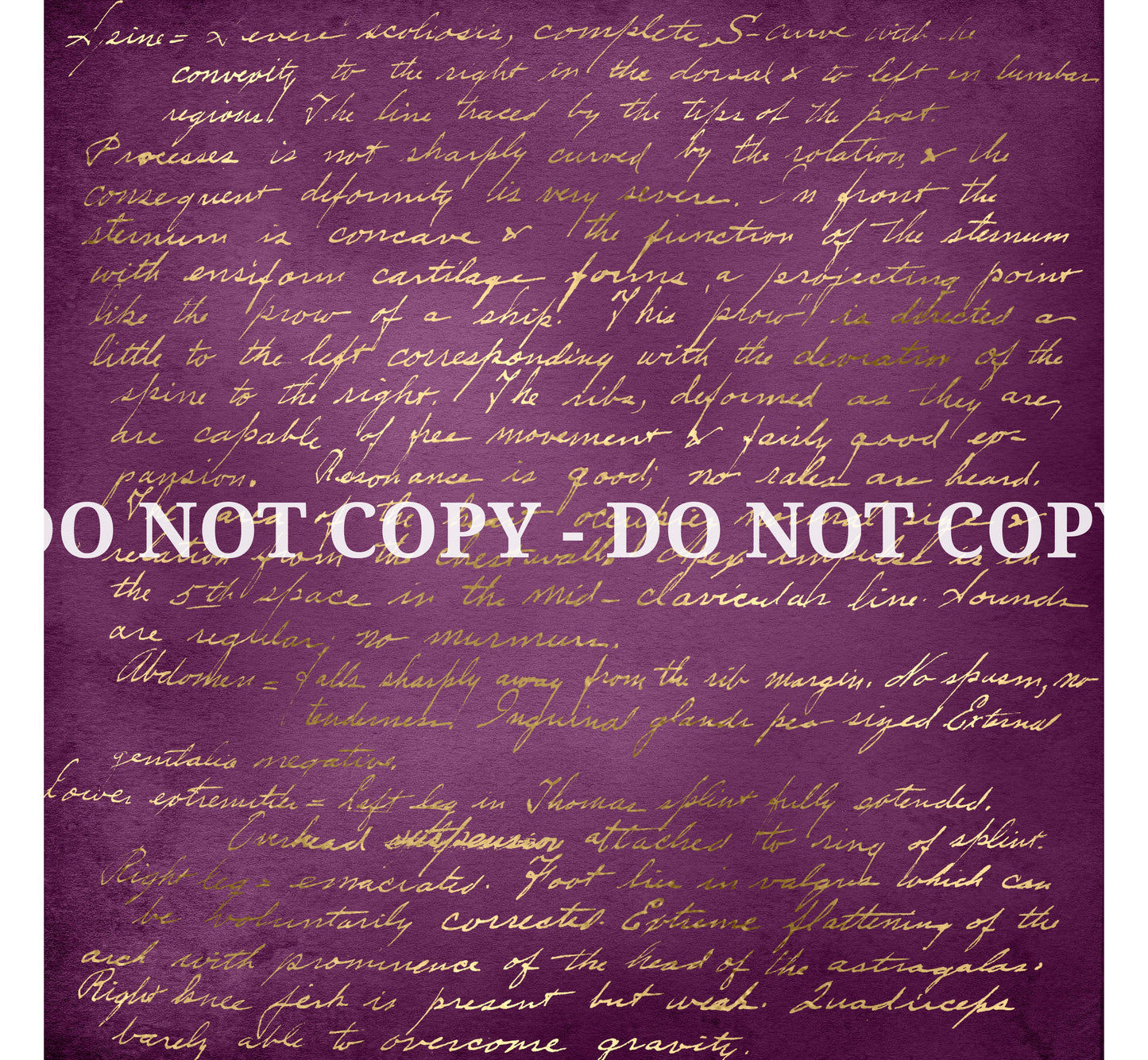 DISTRESSED PURPLE AND GOLD
