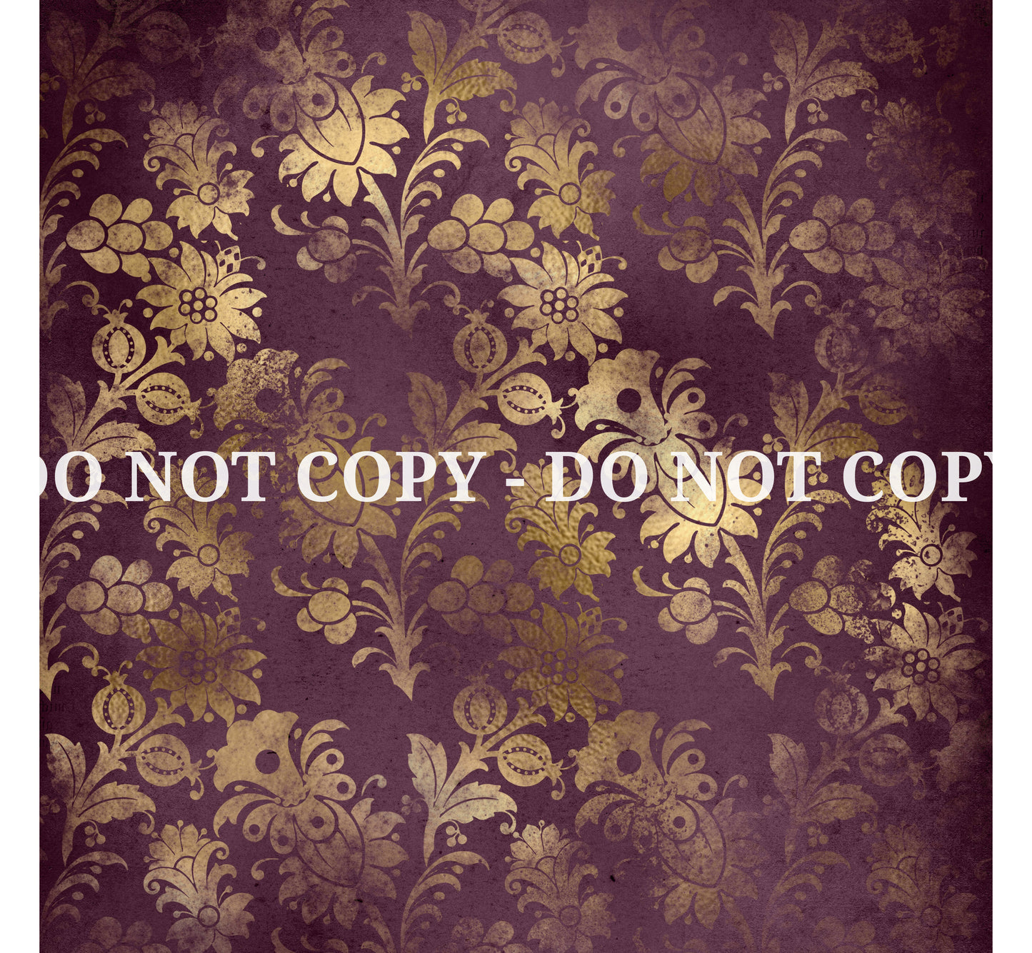 DISTRESSED PURPLE AND GOLD