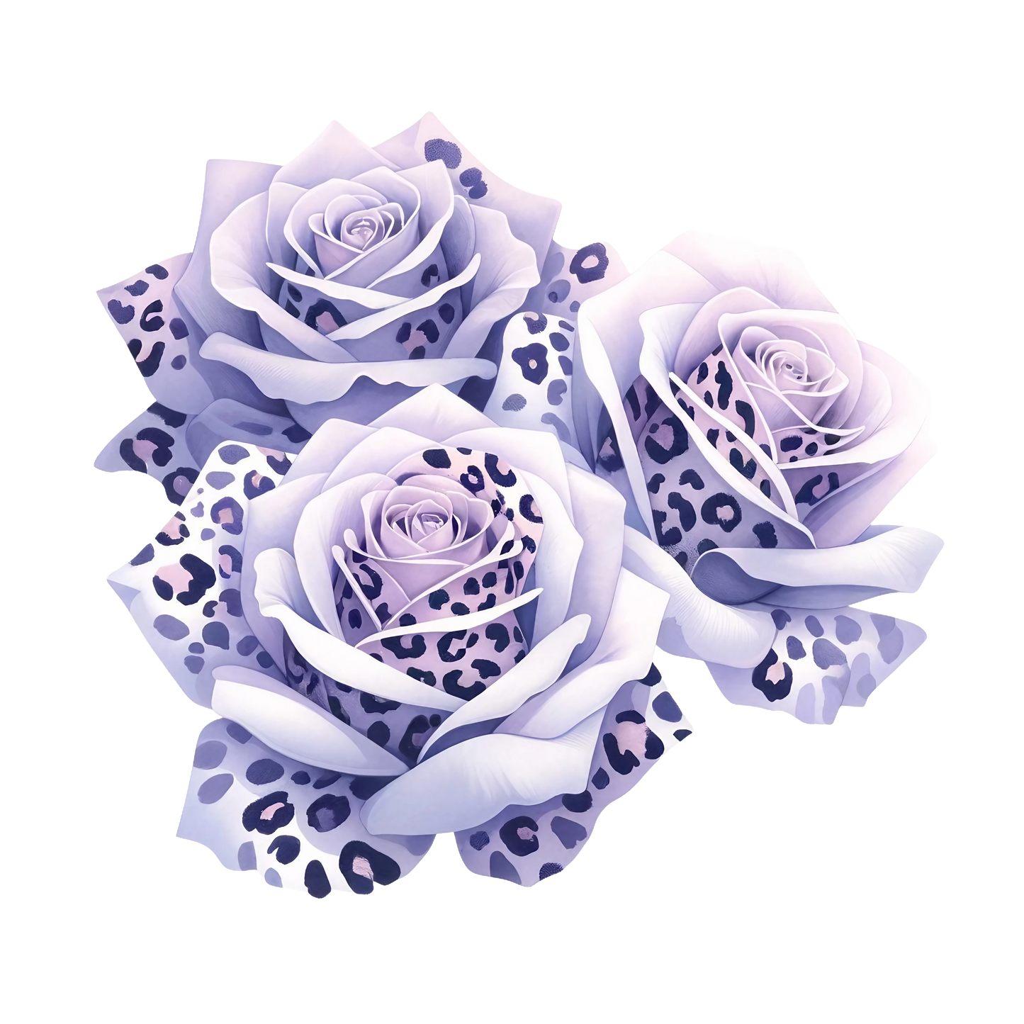 ANIMAL PRINT ROSES - Decals