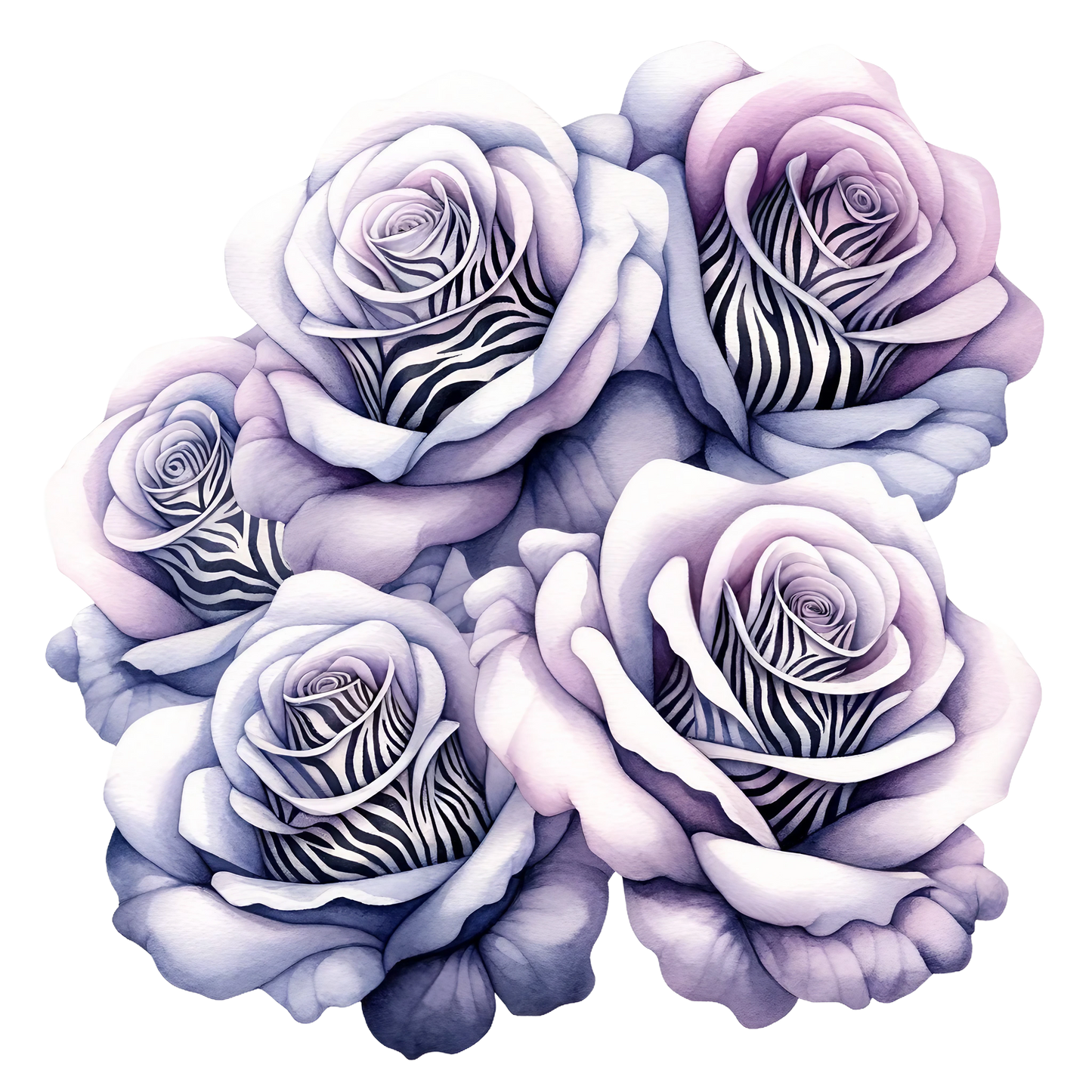 ANIMAL PRINT ROSES - Decals