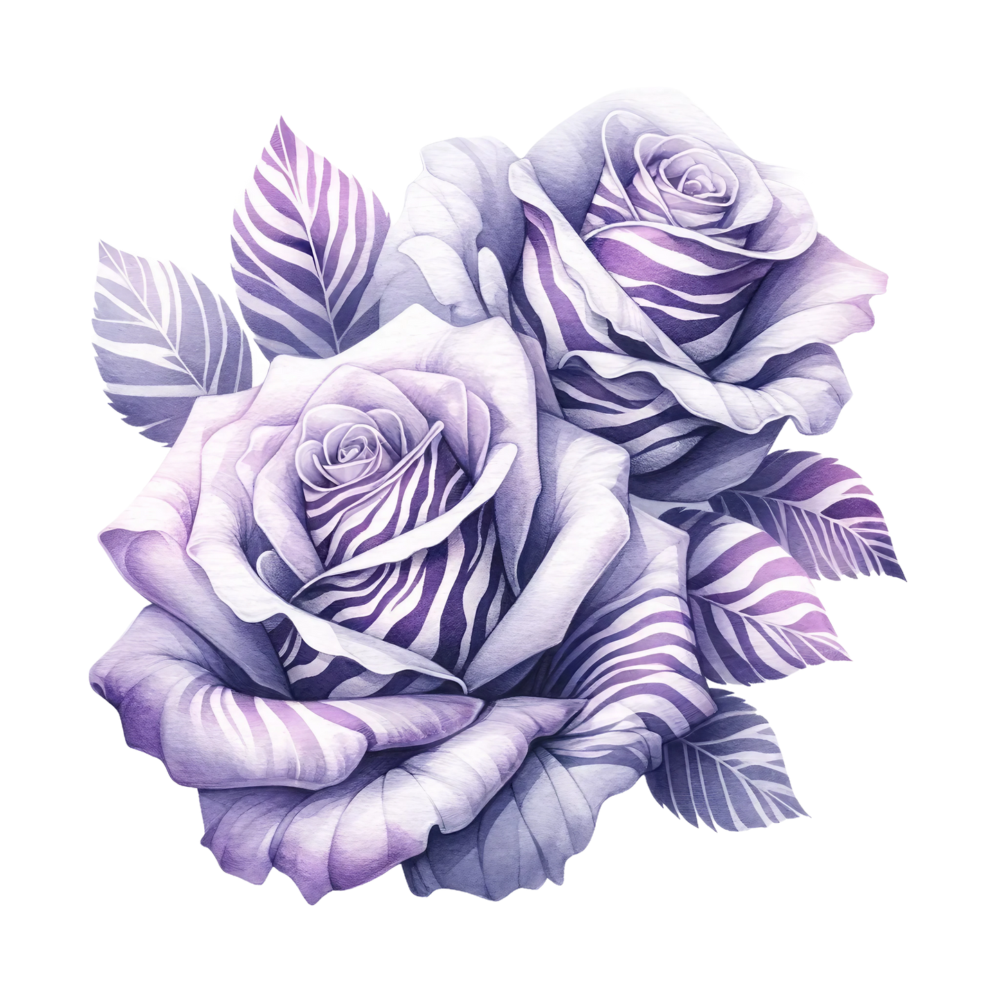 ANIMAL PRINT ROSES - Decals