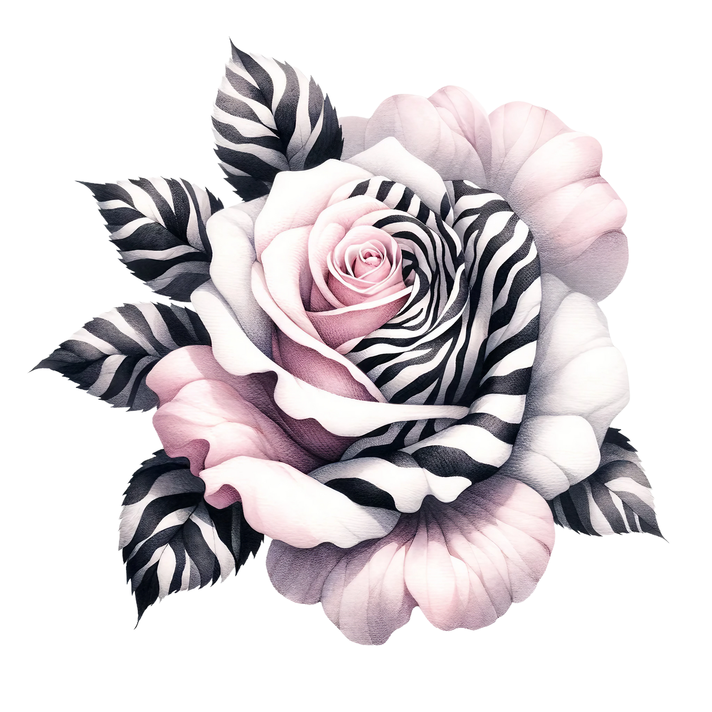 ANIMAL PRINT ROSES - Decals