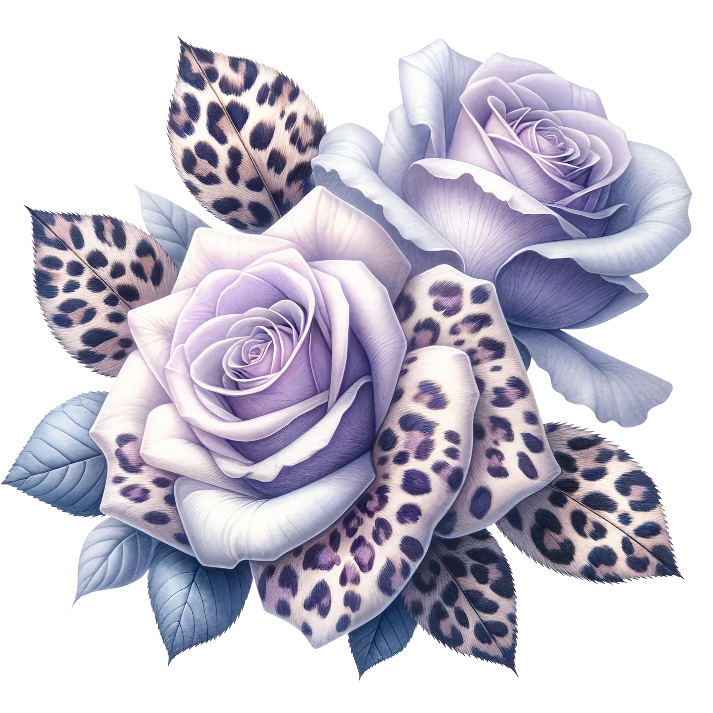 ANIMAL PRINT ROSES - Decals