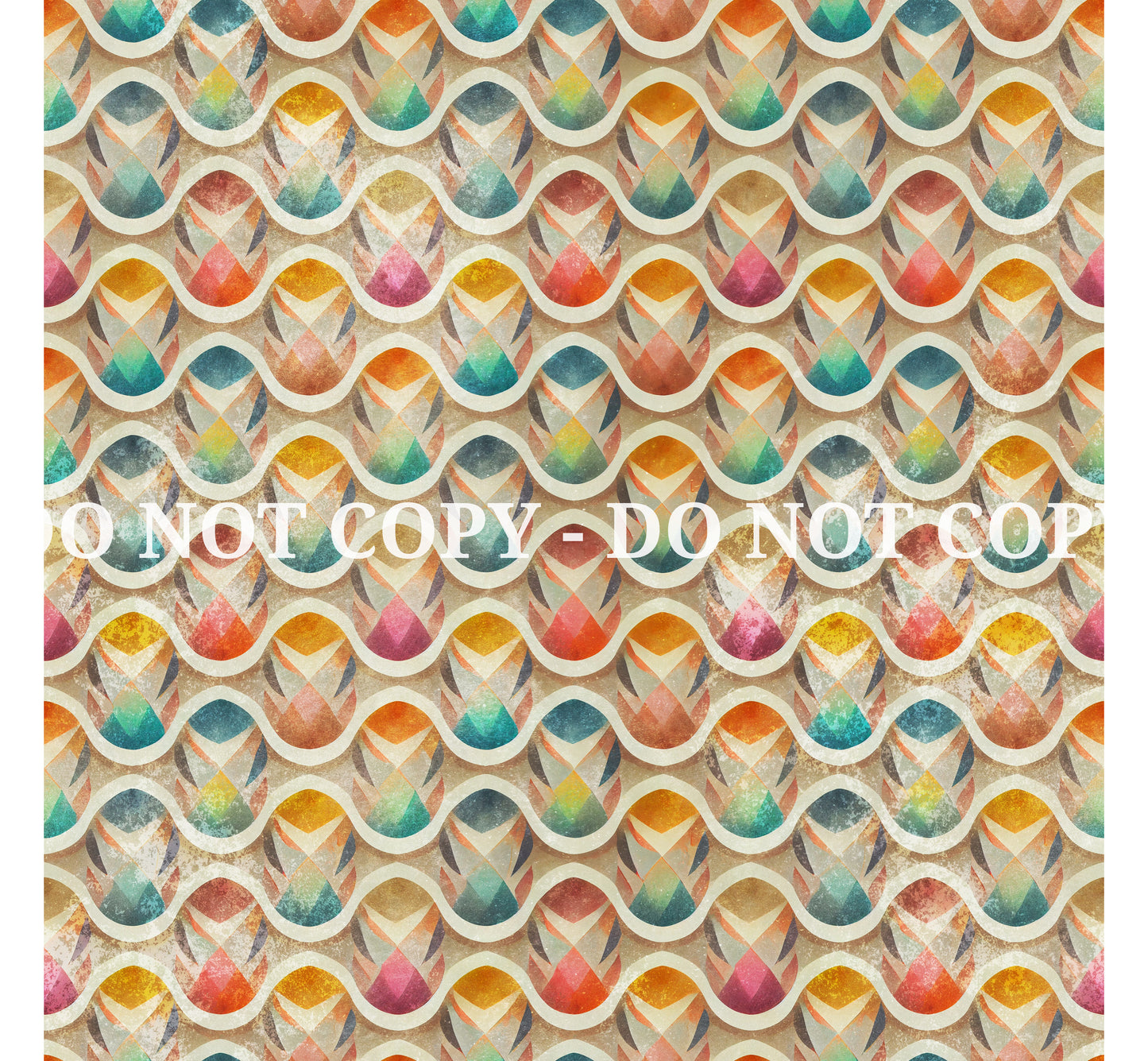 RETRO RAINBOW GRUNGE PATTERN VINYL - MULTIPLE VARIATIONS