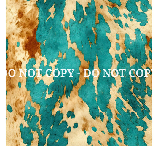 TURQUOISE COWHIDE VINYL - MULTIPLE VARIATIONS