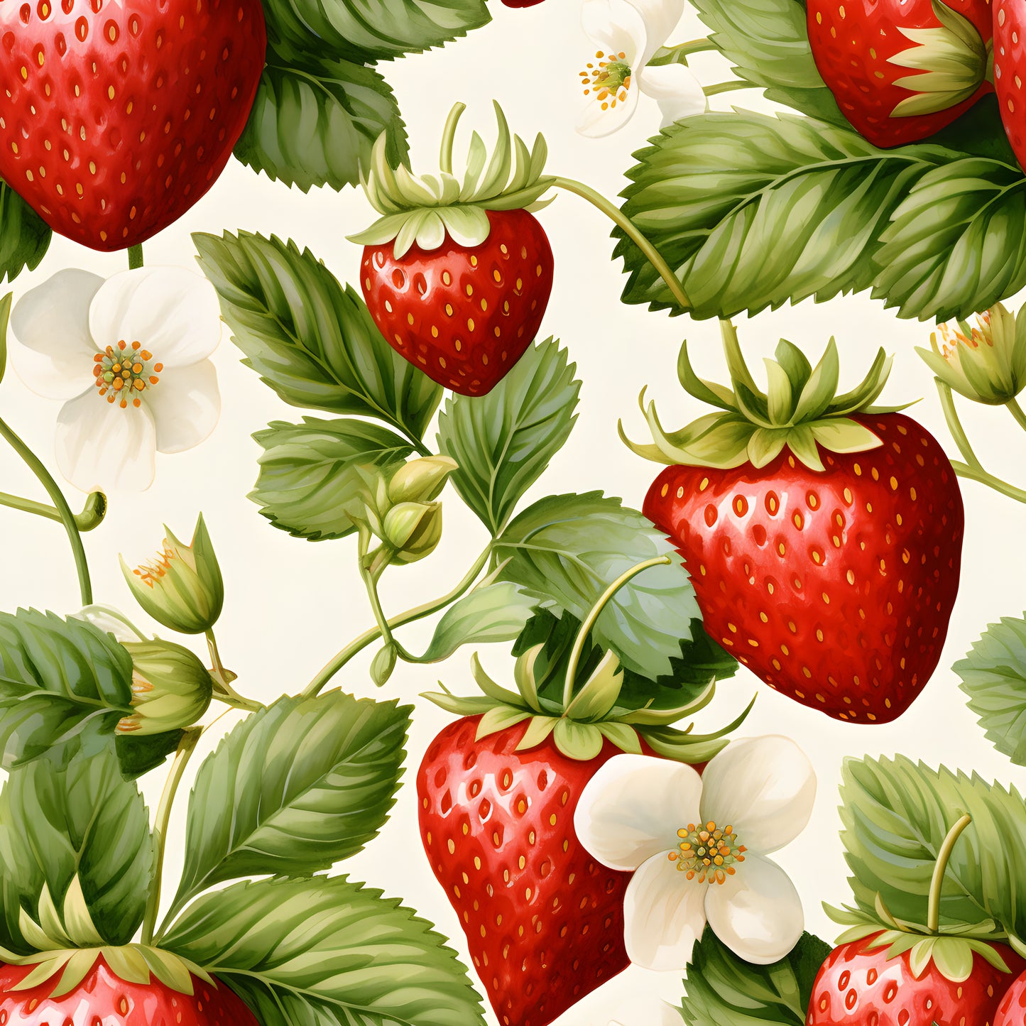 WATERCOLOR STRAWBERRIES VINYL - MULTIPLE VARIATIONS