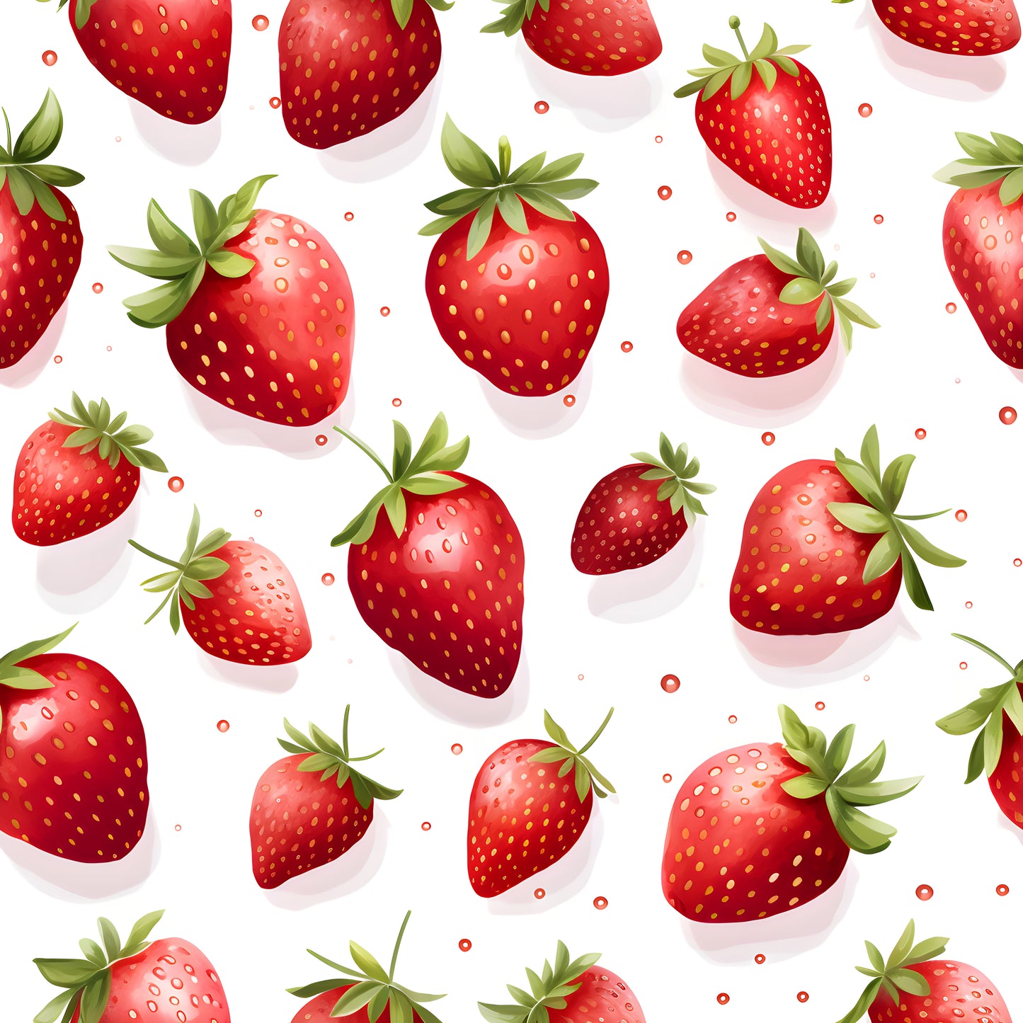 WATERCOLOR STRAWBERRIES VINYL - MULTIPLE VARIATIONS