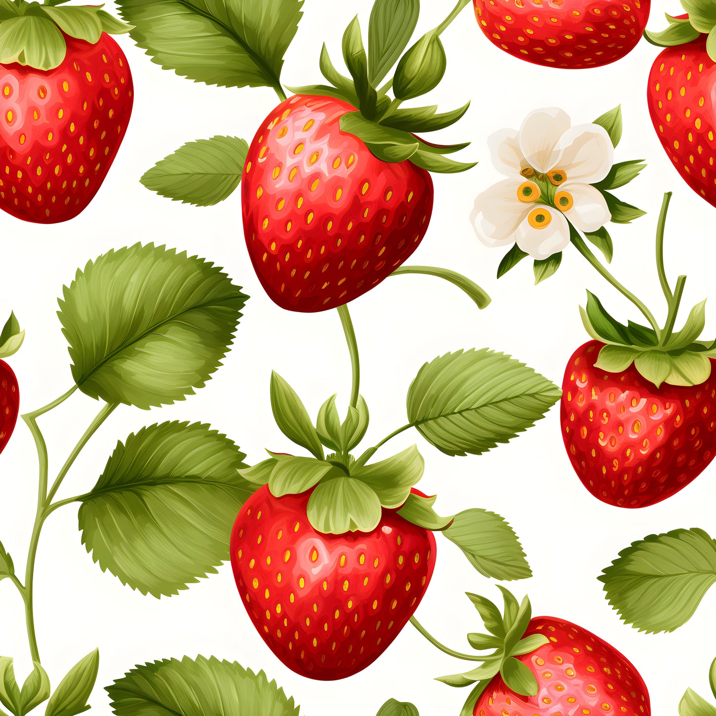 WATERCOLOR STRAWBERRIES VINYL - MULTIPLE VARIATIONS