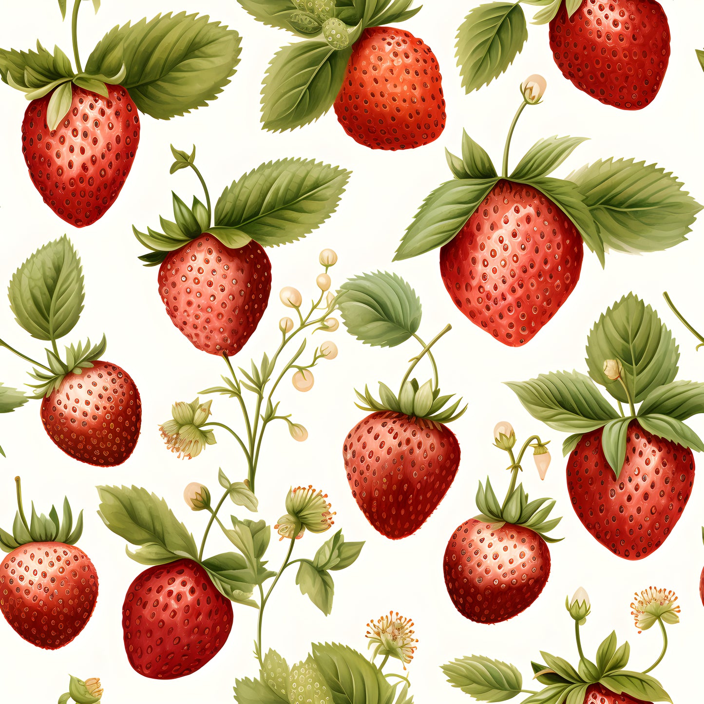 WATERCOLOR STRAWBERRIES VINYL - MULTIPLE VARIATIONS