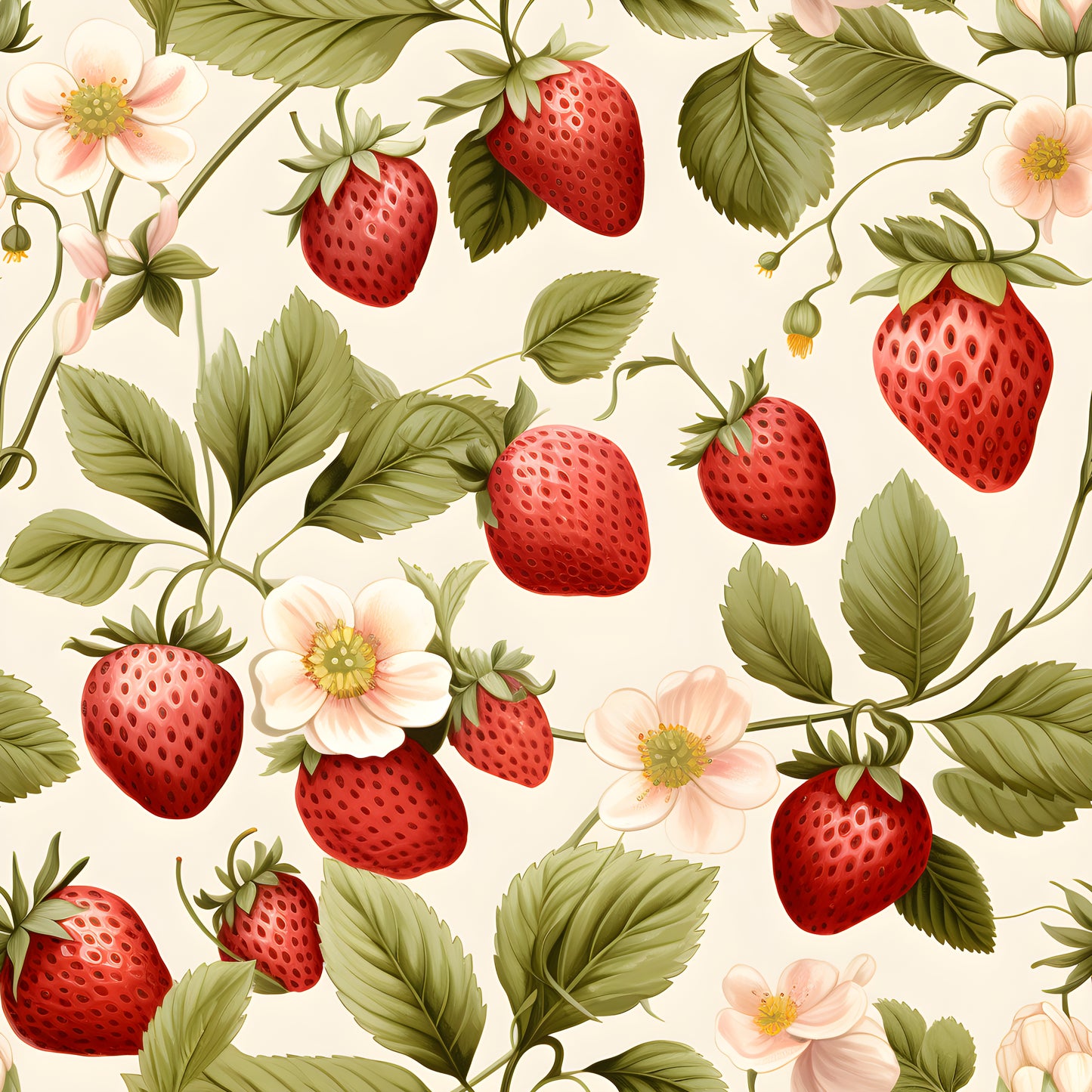 WATERCOLOR STRAWBERRIES VINYL - MULTIPLE VARIATIONS