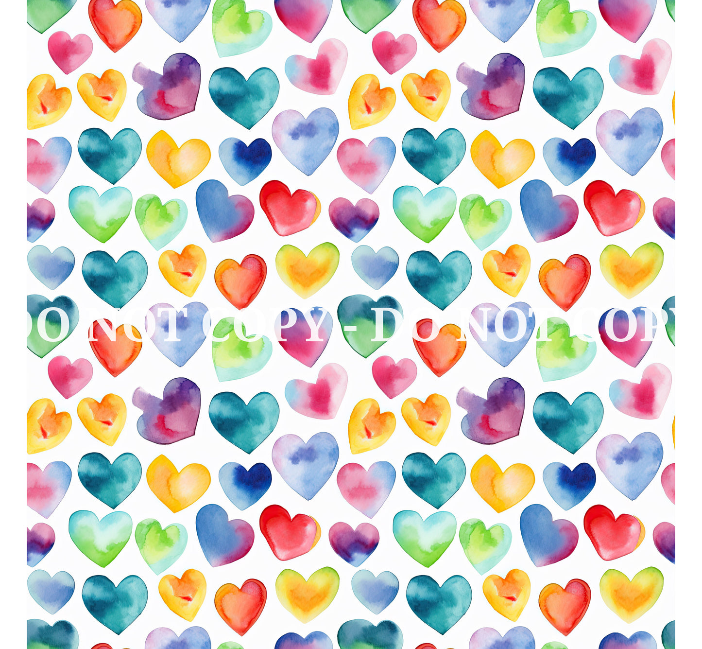 WATERCOLOR HEARTS VINYL - MULTIPLE VARIATIONS
