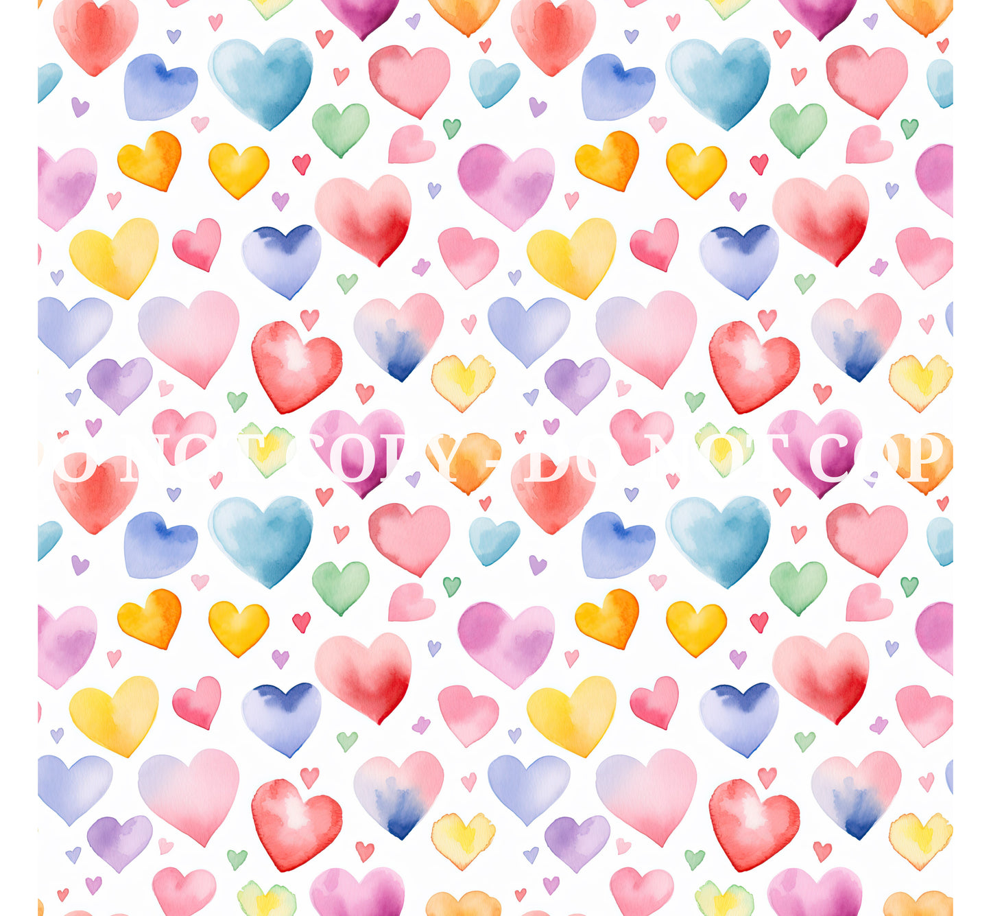 WATERCOLOR HEARTS VINYL - MULTIPLE VARIATIONS