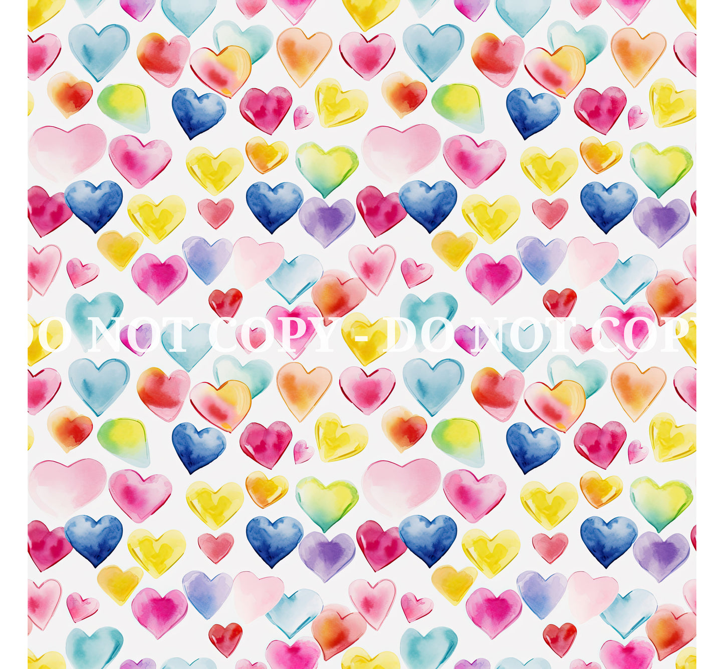 WATERCOLOR HEARTS VINYL - MULTIPLE VARIATIONS