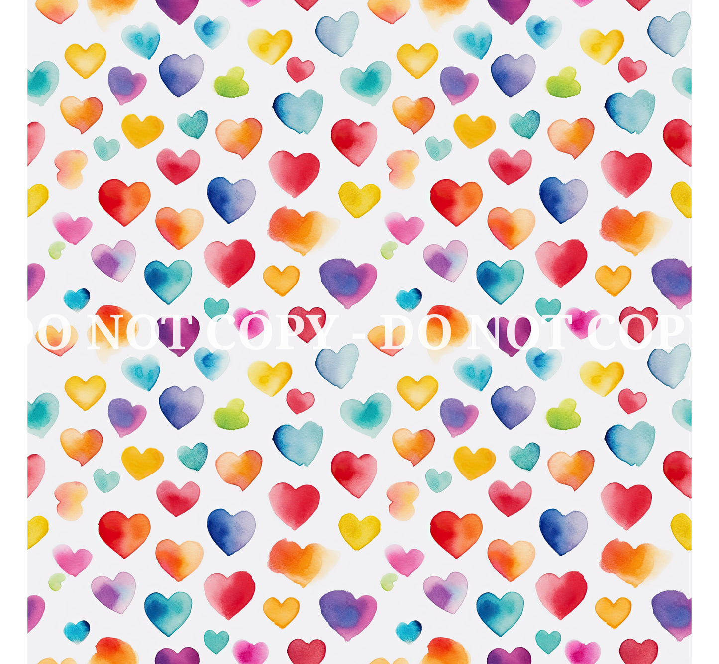 WATERCOLOR HEARTS VINYL - MULTIPLE VARIATIONS