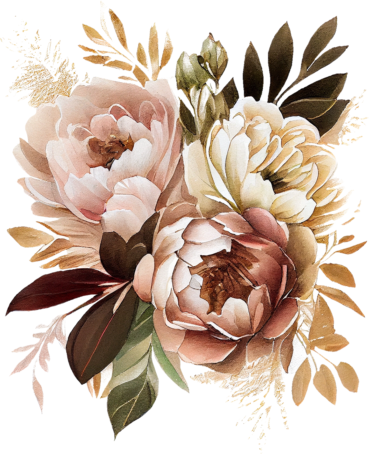 Watercolor Western Boho - White Cast Decals