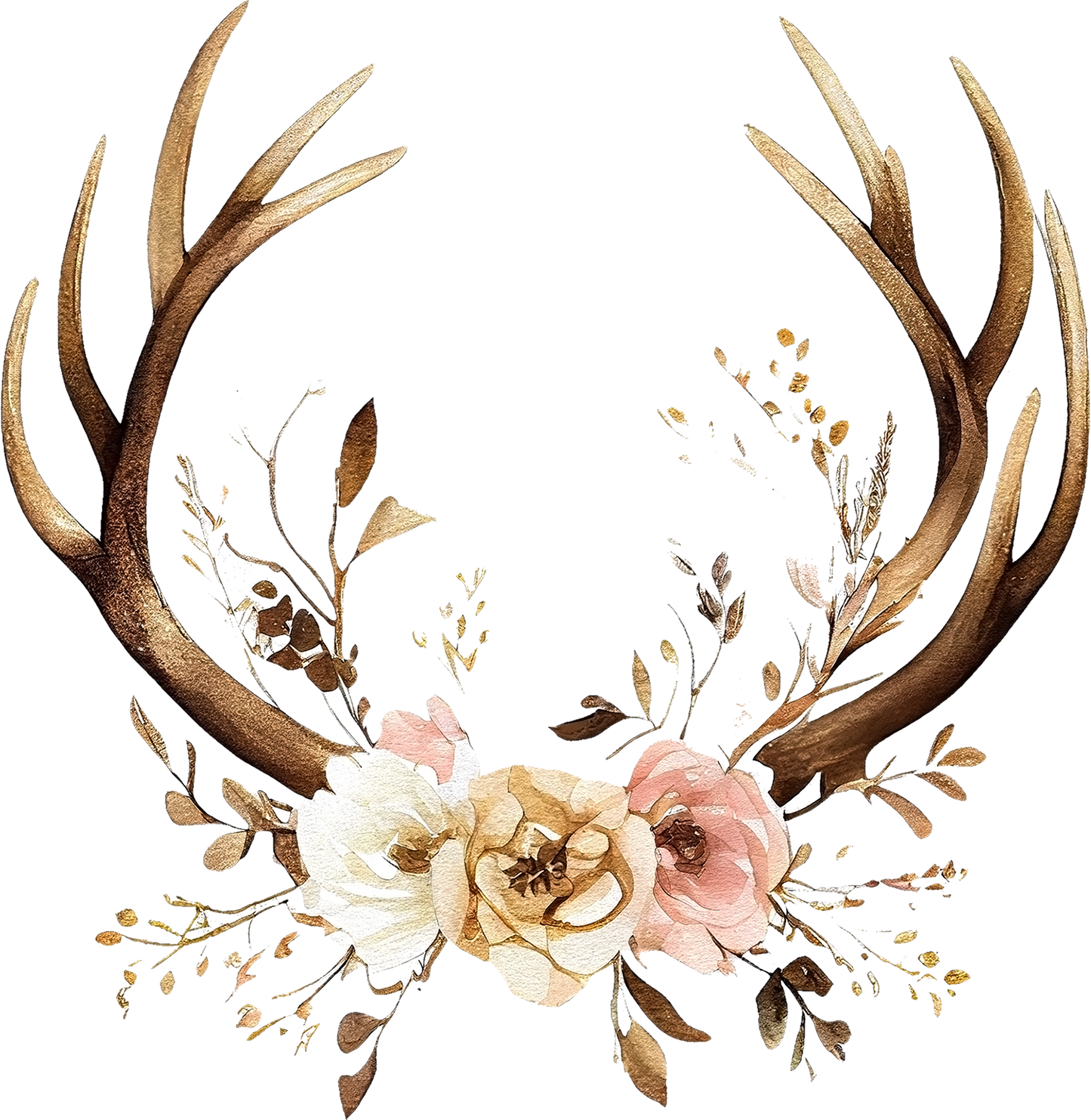 Watercolor Western Boho - White Cast Decals
