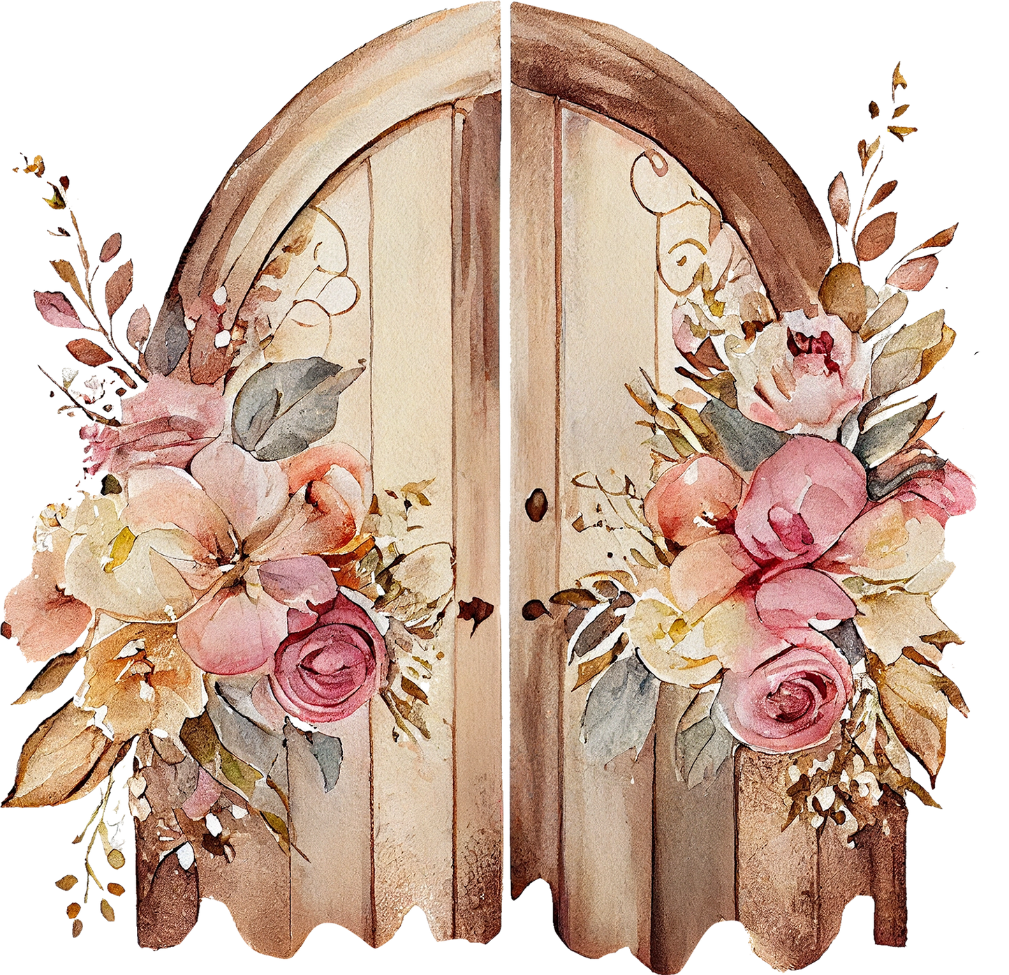 Watercolor Western Boho - White Cast Decals