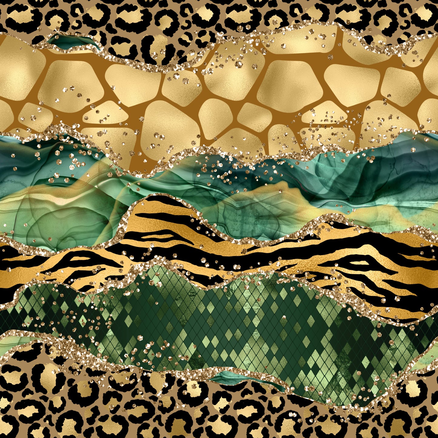 WILD ANIMAL AGATE PATTERN VINYL - MULTIPLE VARIATIONS