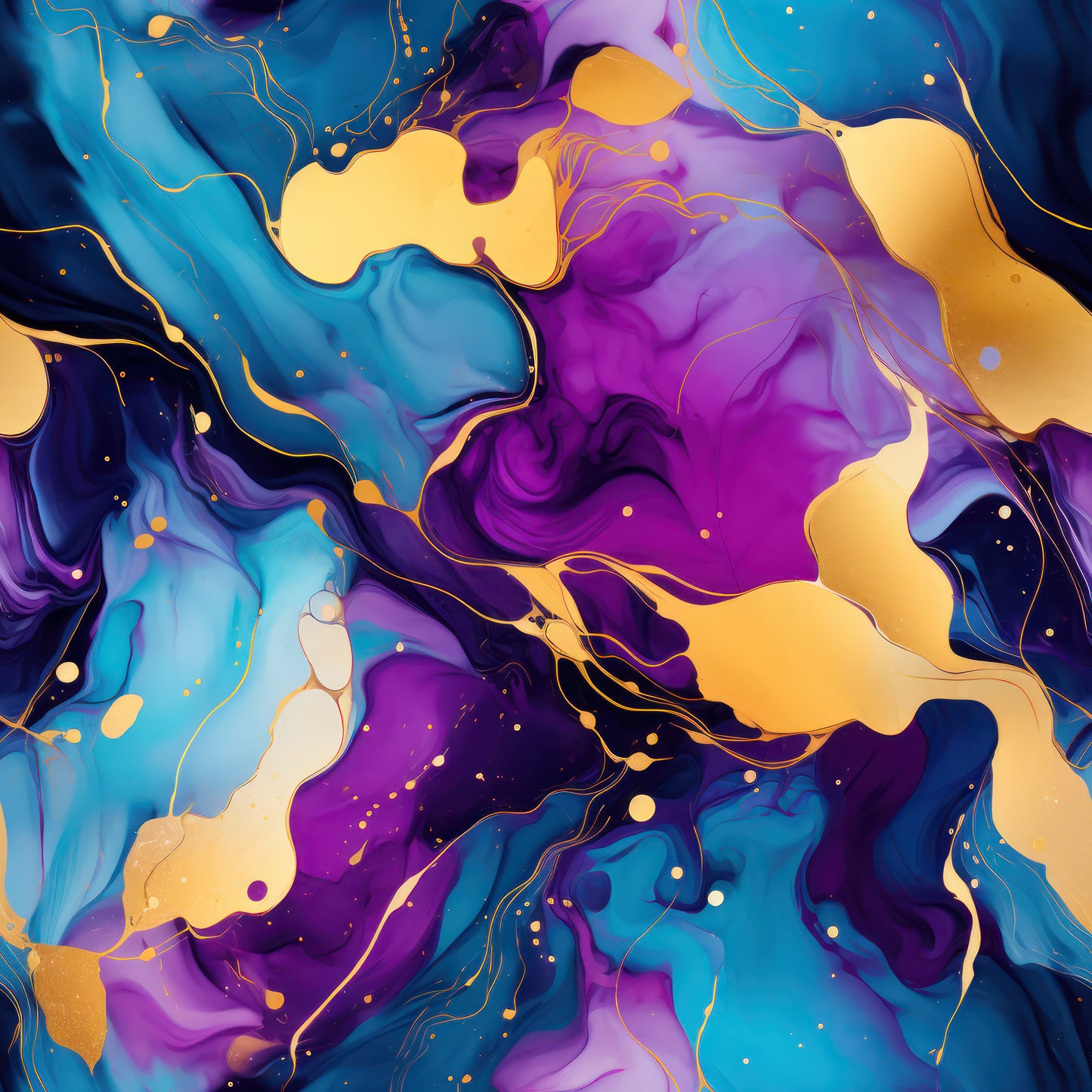 PURPLE AND BLUE FLORAL ALCOHOL INK VINYL - MULTIPLE VARIATIONS