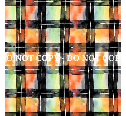 HALLOWEEN PLAID PATTERN VINYL - MULTIPLE VARIATIONS