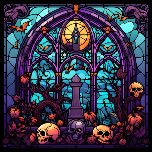 HALLOWEEN STAINED GLASS 1