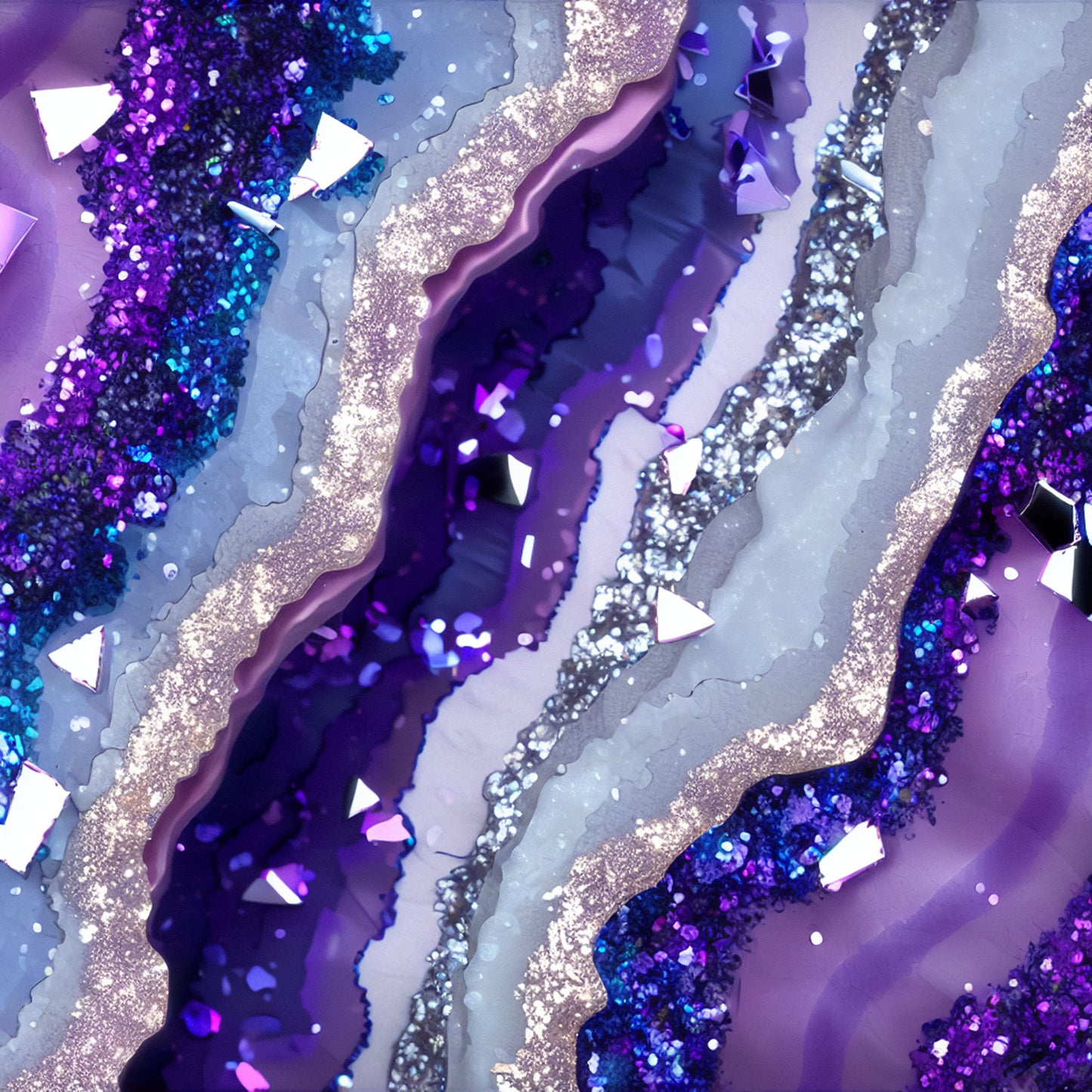 PURPLE AND BLUE AGATE GLAM - MULTIPLE VARIATIONS