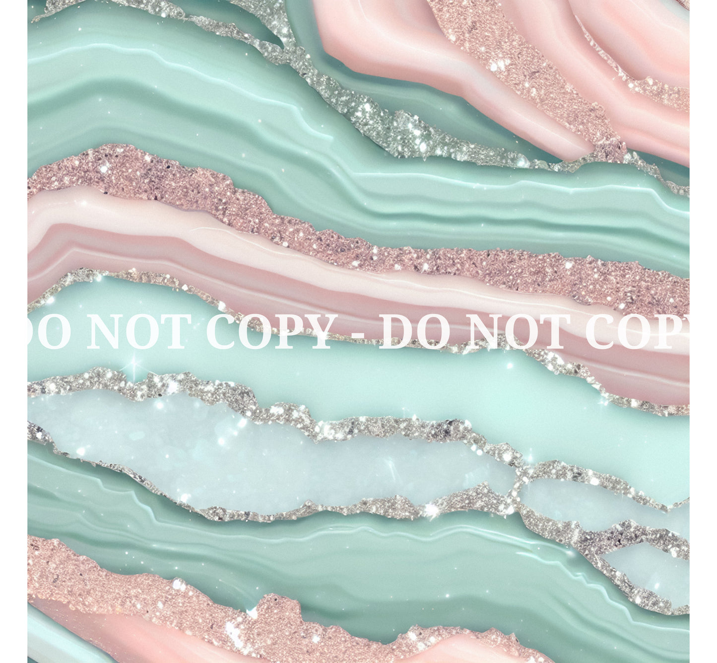 PEACH AND MINT GLAM AGATE PATTERN VINYL - MULTIPLE VARIATIONS