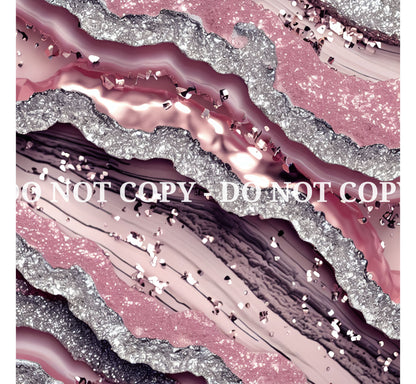 PINK GLAM AGATE PATTERN VINYL - MULTIPLE VARIATIONS