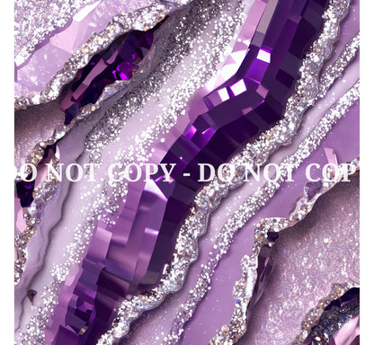 PURPLE GLAM AGATE PATTERN VINYL - MULTIPLE VARIATIONS