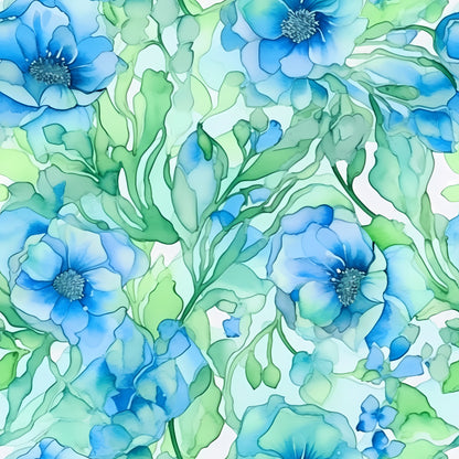 ALCOHOL INK BLUE AND GREEN VINYL - MULTIPLE VARIATIONS
