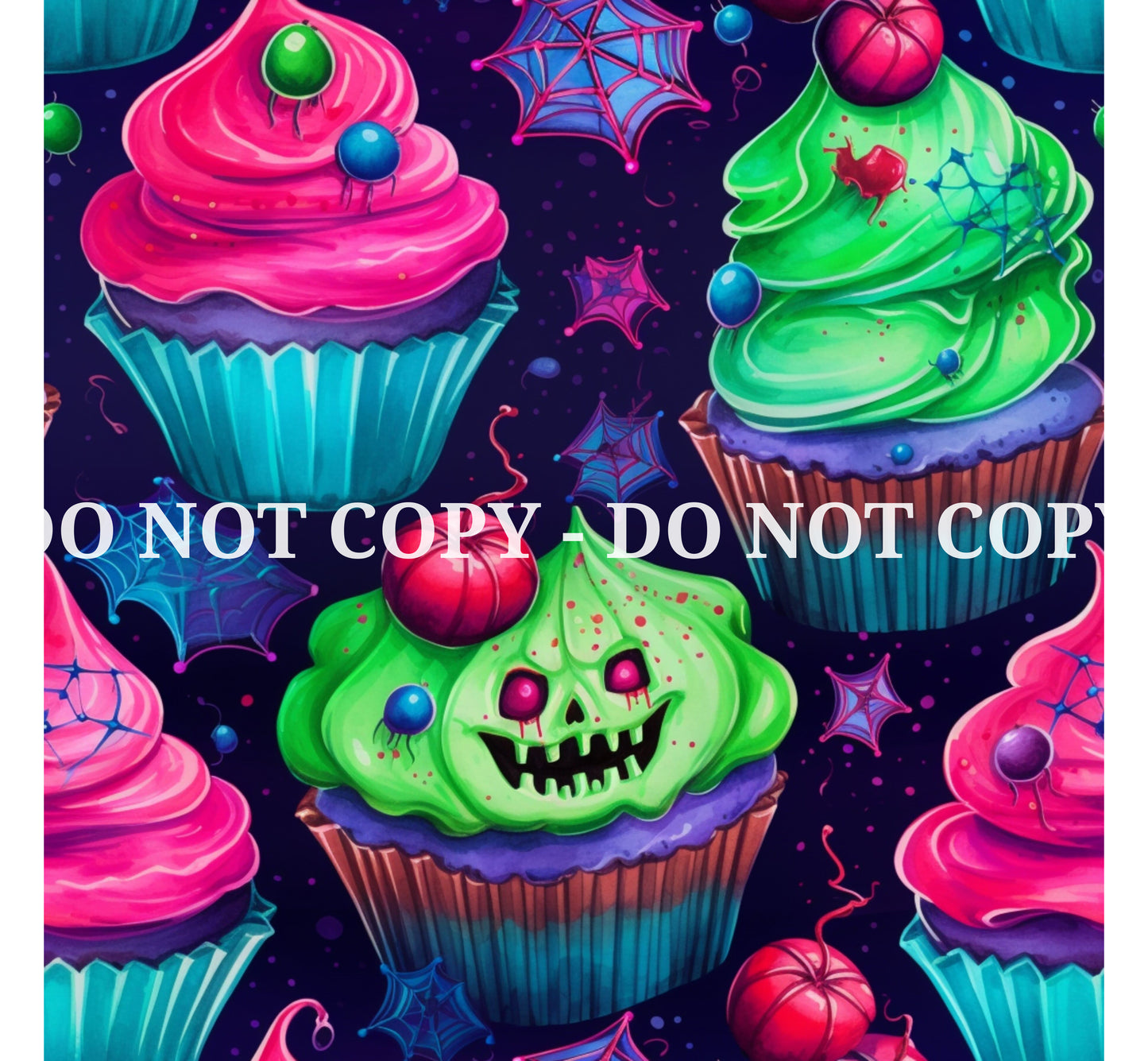 NEON HALLOWEEN PATTERN VINYL - MULTIPLE VARIATIONS