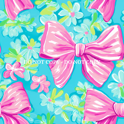 PREPPY BOW PATTERN VINYL - MULTIPLE VARIATIONS