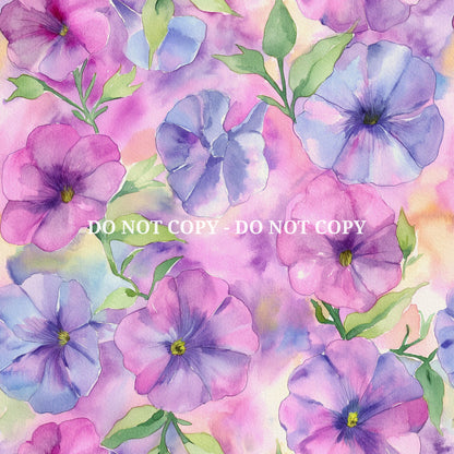 PETUNIA PATTERN VINYL - MULTIPLE VARIATIONS