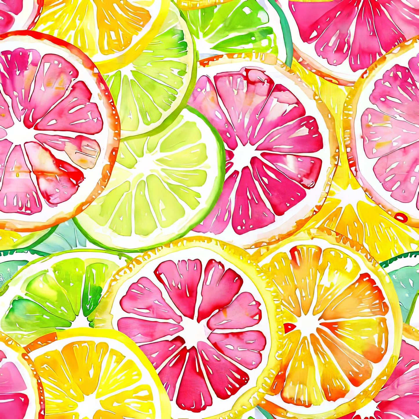 SLICES OF CITRUS PATTERN VINYL - MULTIPLE VARIATIONS