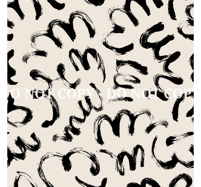 BLACK AND IVORY PATTERN VINYL - MULTIPLE VARIATIONS