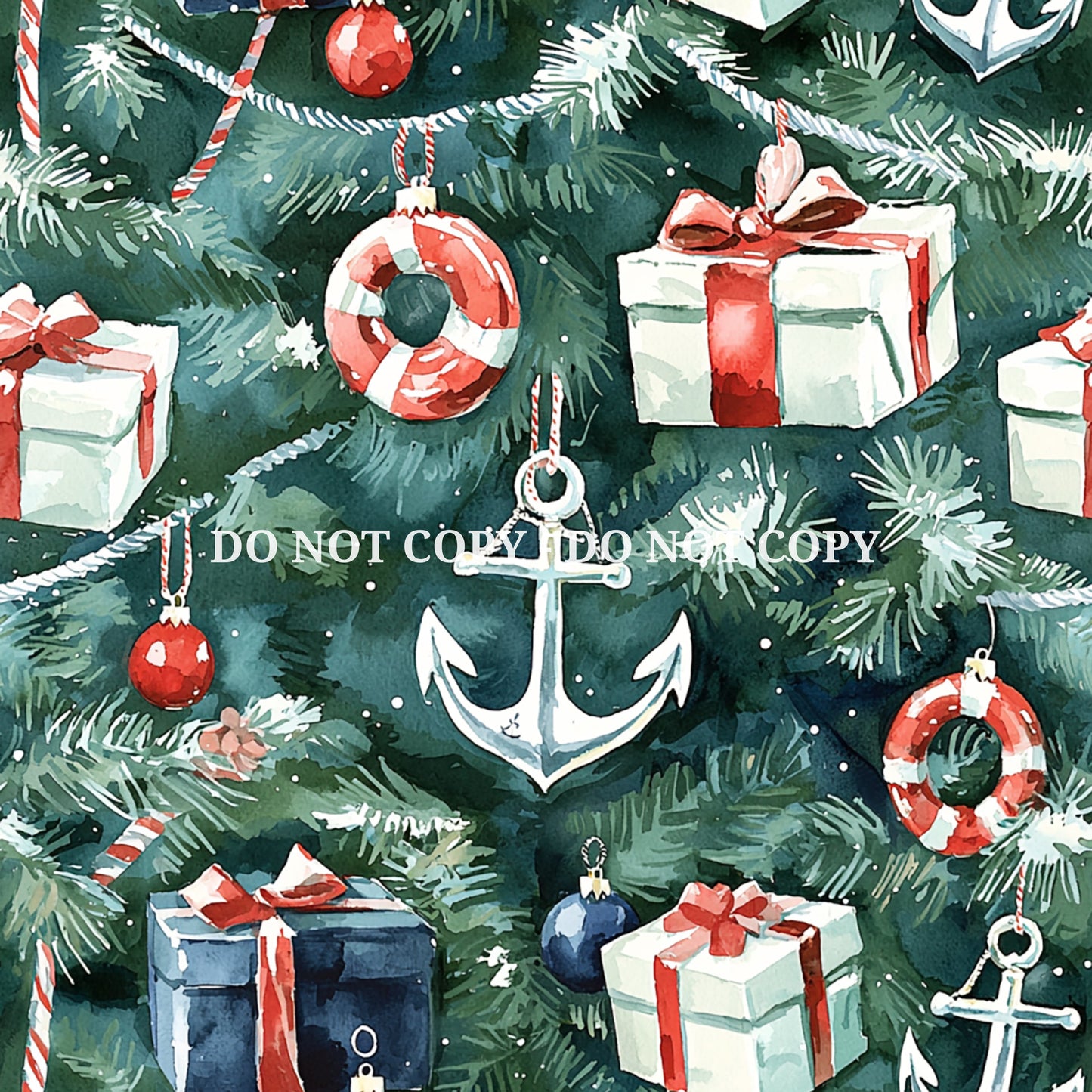 NAUTICAL NOEL PATTERN VINYL - MULTIPLE VARIATIONS