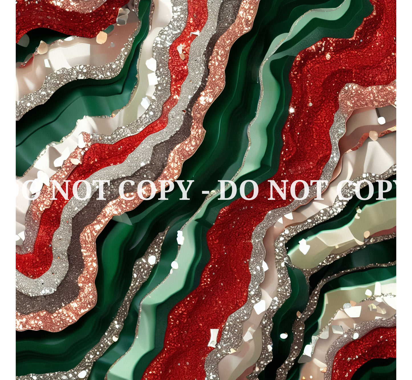 CHRISTMAS GLAM AGATE PATTERN VINYL - MULTIPLE VARIATIONS