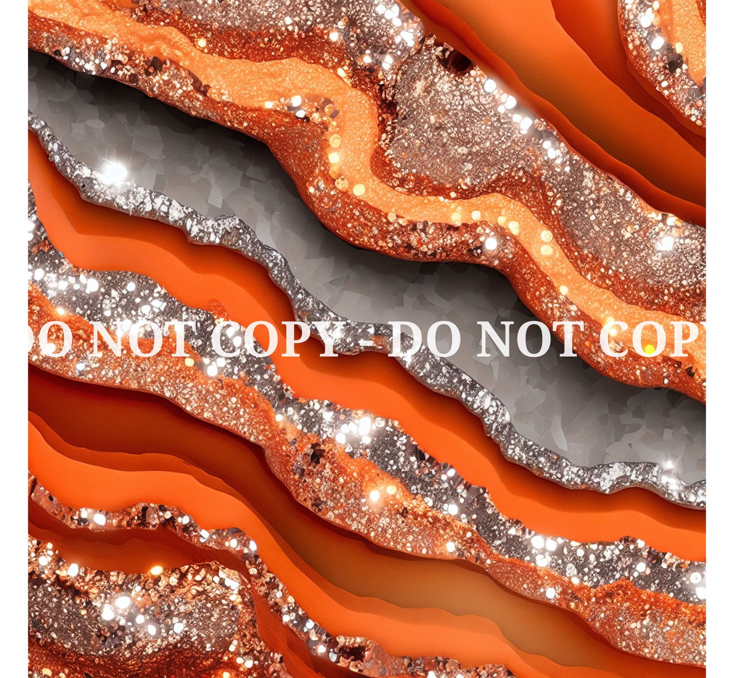 ORANGE GLAM AGATE PATTERN VINYL - MULTIPLE VARIATIONS