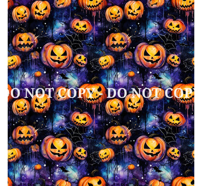 ALCOHOL INK HALLOWEEN PATTERN VINYL - MULTIPLE VARIATIONS