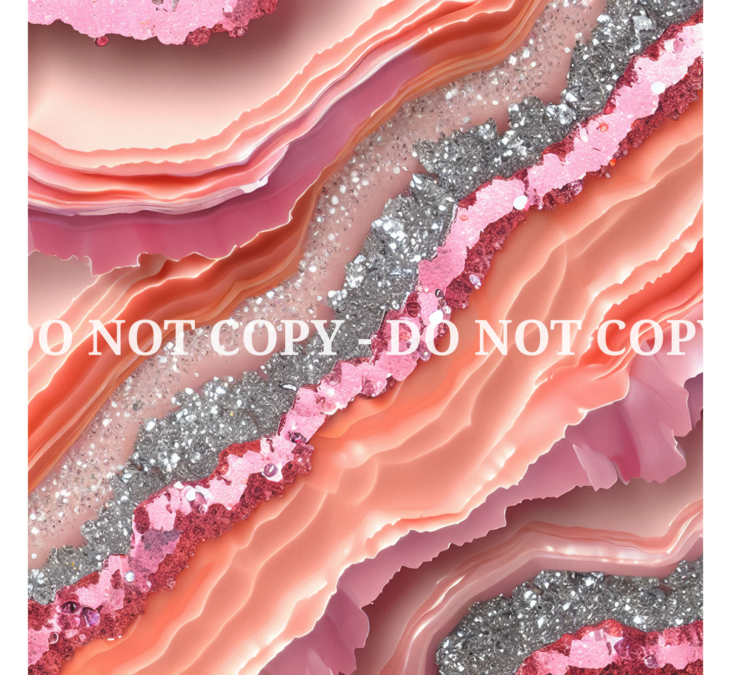 ORANGE AND PINK GLAM AGATE PATTERN VINYL - MULTIPLE VARIATIONS