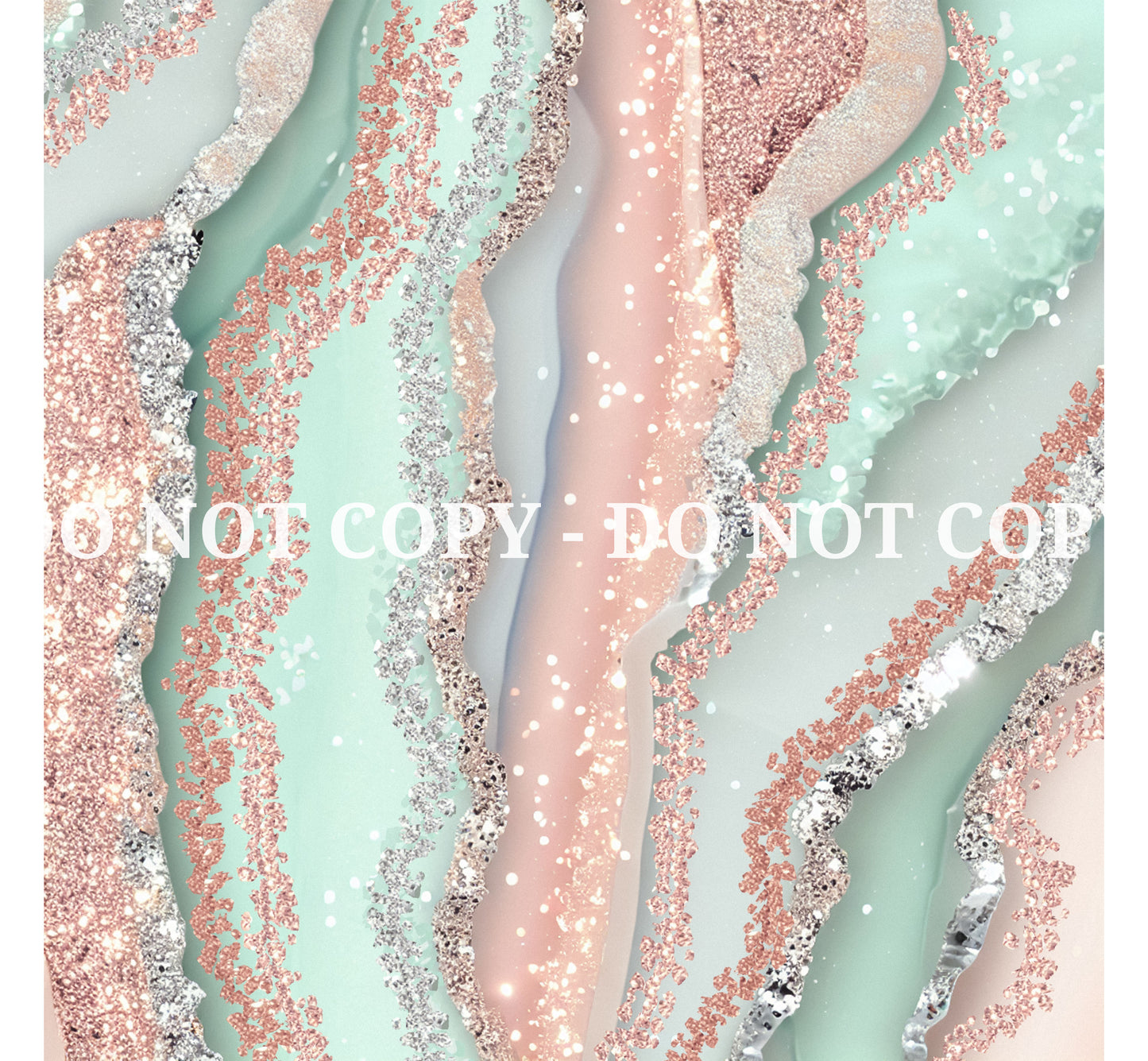 PEACH AND MINT GLAM AGATE PATTERN VINYL - MULTIPLE VARIATIONS