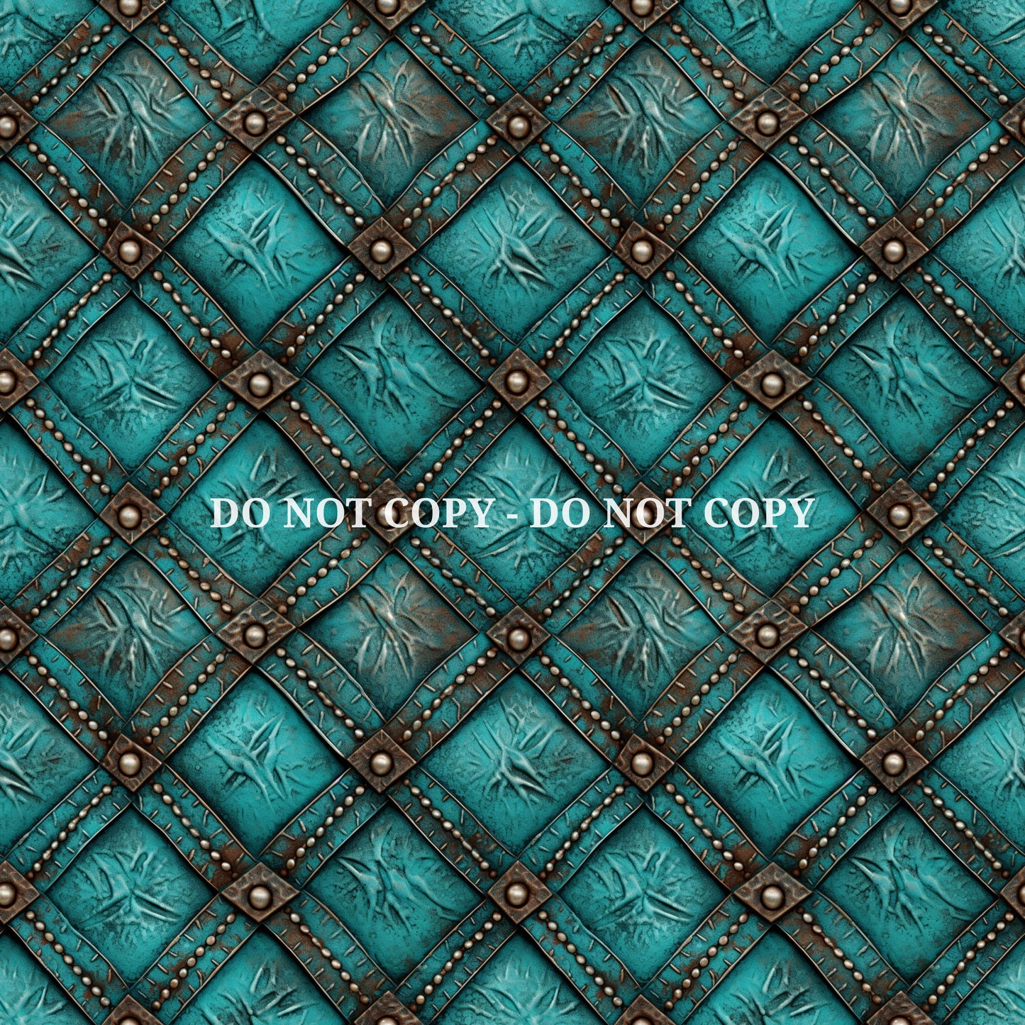 TURQUOISE COWGIRL TEXTURE PATTERN VINYL - MULTIPLE VARIATIONS