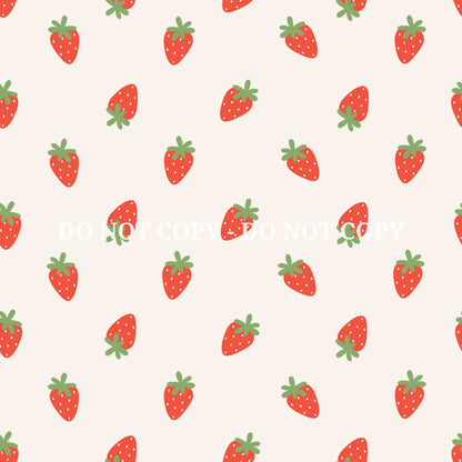 STRAWBERRY DAISY PATTERN VINYL - MULTIPLE VARIATIONS