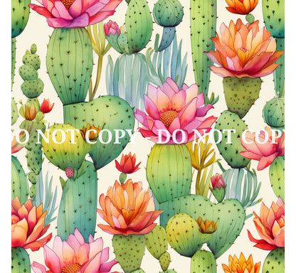 CACTUS DELIGHT PATTERN VINYL - MULTIPLE VARIATIONS