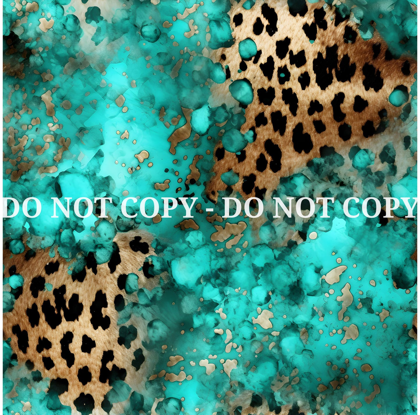 TURQUOISE LEOPARD PATTERN VINYL - MULTIPLE VARIATIONS