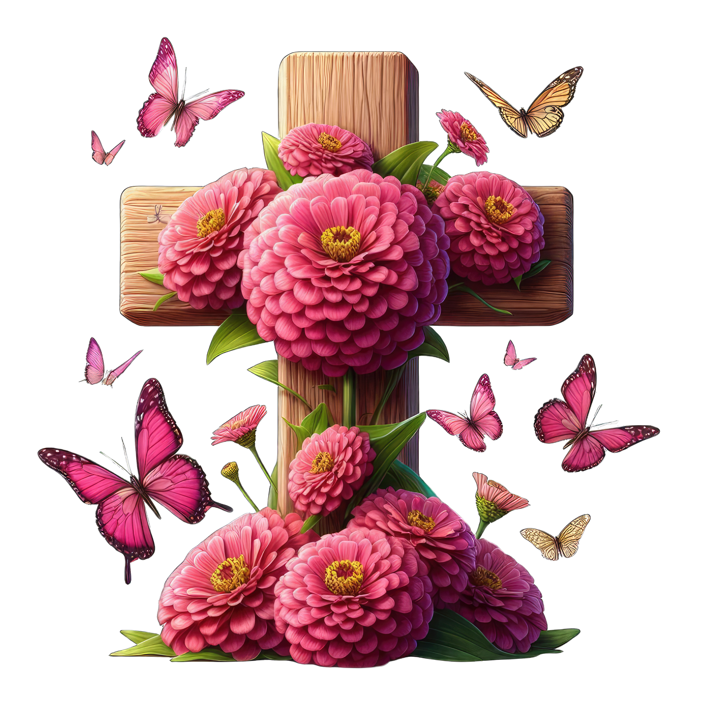 FLORAL CROSS - Decals