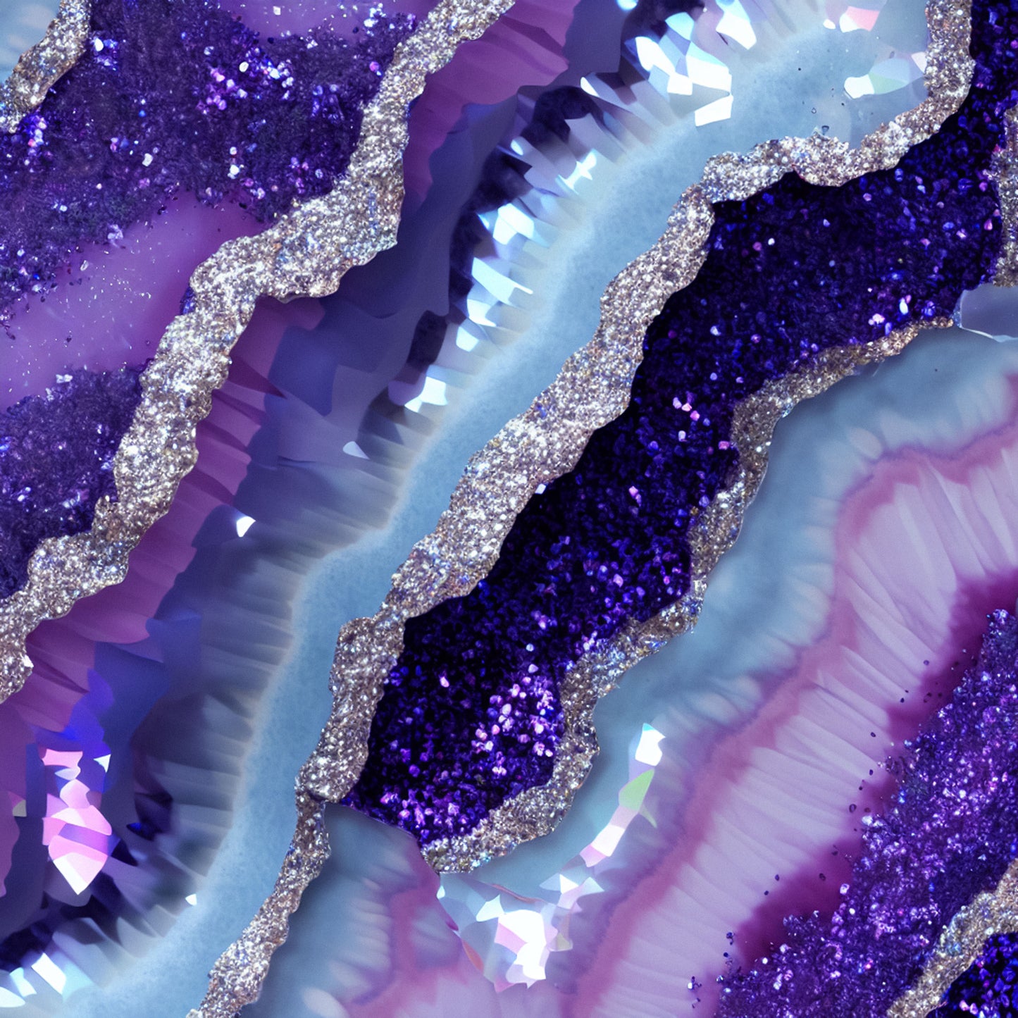 PURPLE AND BLUE AGATE GLAM - MULTIPLE VARIATIONS