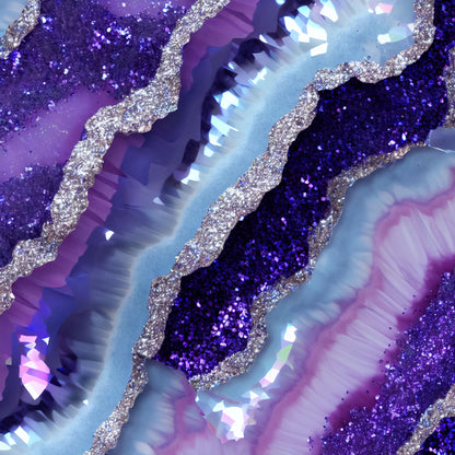 PURPLE AND BLUE AGATE GLAM - MULTIPLE VARIATIONS