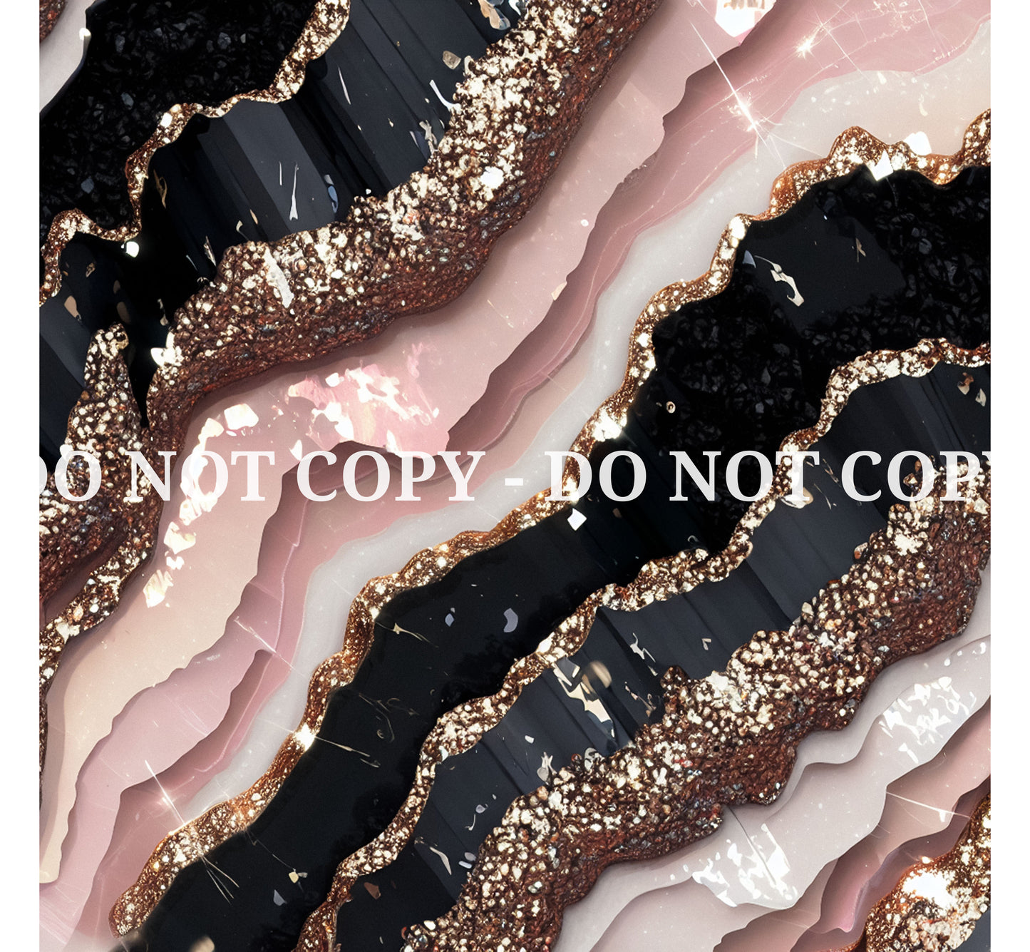 BLACK AND BLUSH GLAM AGATE PATTERN VINYL - MULTIPLE VARIATIONS